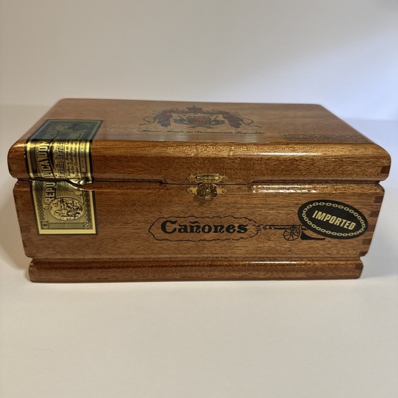 Arturo Fuente Other - Arturo‎ Fuente Wooden Cigar Box Hinged Clasp Stickers